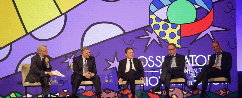 Klaas KNOT (Presidente Banca d’Olanda), Luis M. LINDE (Governatore Banca di Spagna 2012-2018), Ignazio VISCO (Governatore Banca d’Italia), Jens WEIDMANN (Presidente Deutsche Bundesbank) ospiti dell’Osservatorio
